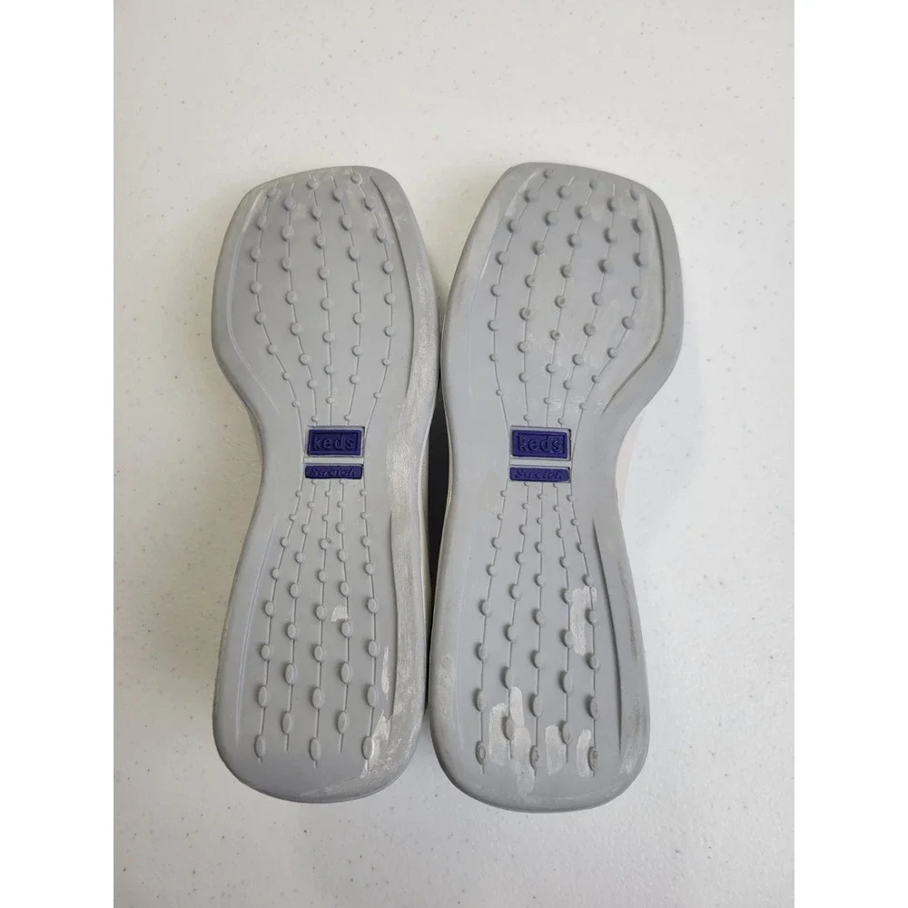 Keds Ticket‎ Ball WF21143 Light Gray Slip On Ballet Flats Womens 7.5 M